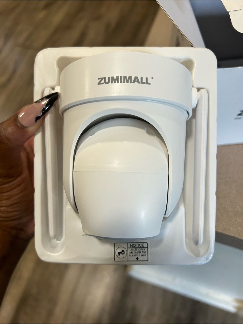 White PTZ Security Camera Dome